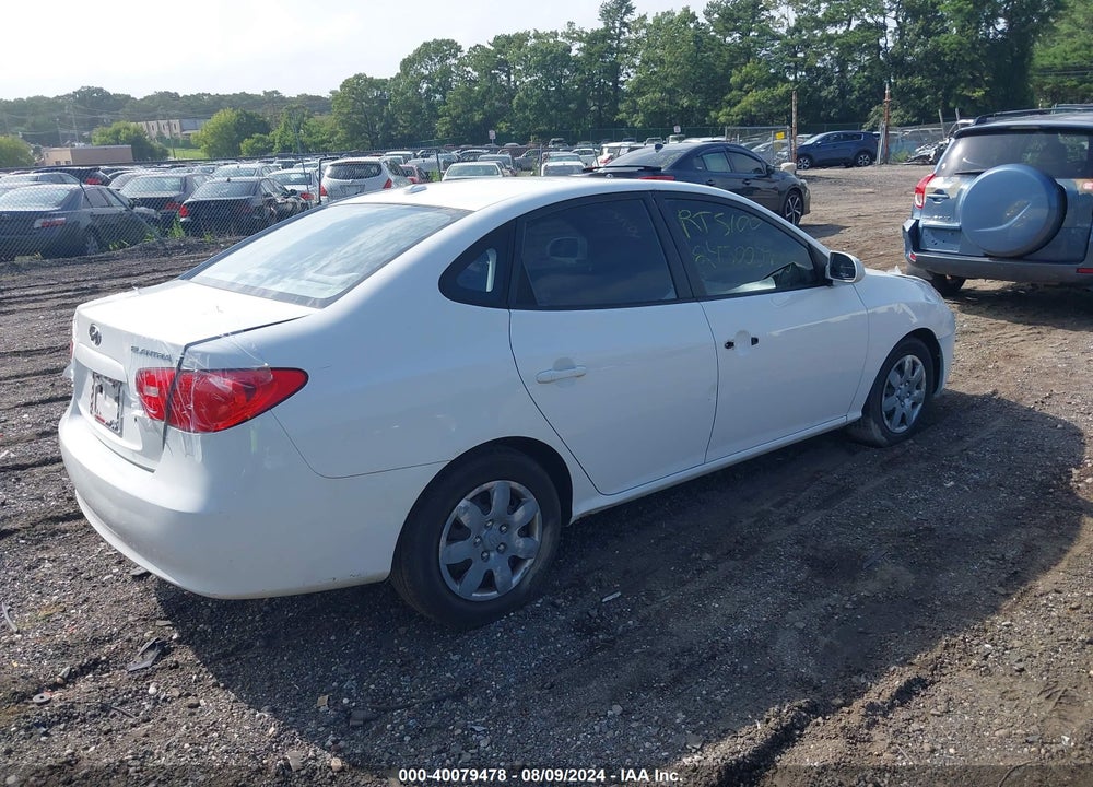 2007 HYUNDAI ELANTRA GLS/LIMITED/SE VIN: KMHDU46D27U144526