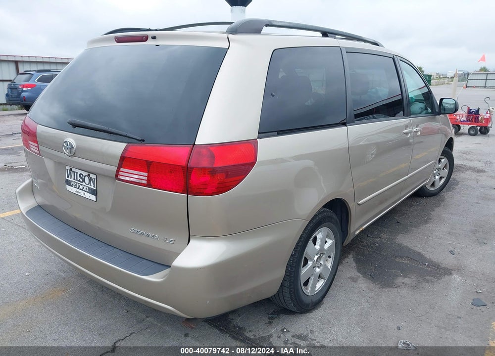 2004 TOYOTA SIENNA LE VIN: 5TDZA23C24S187279