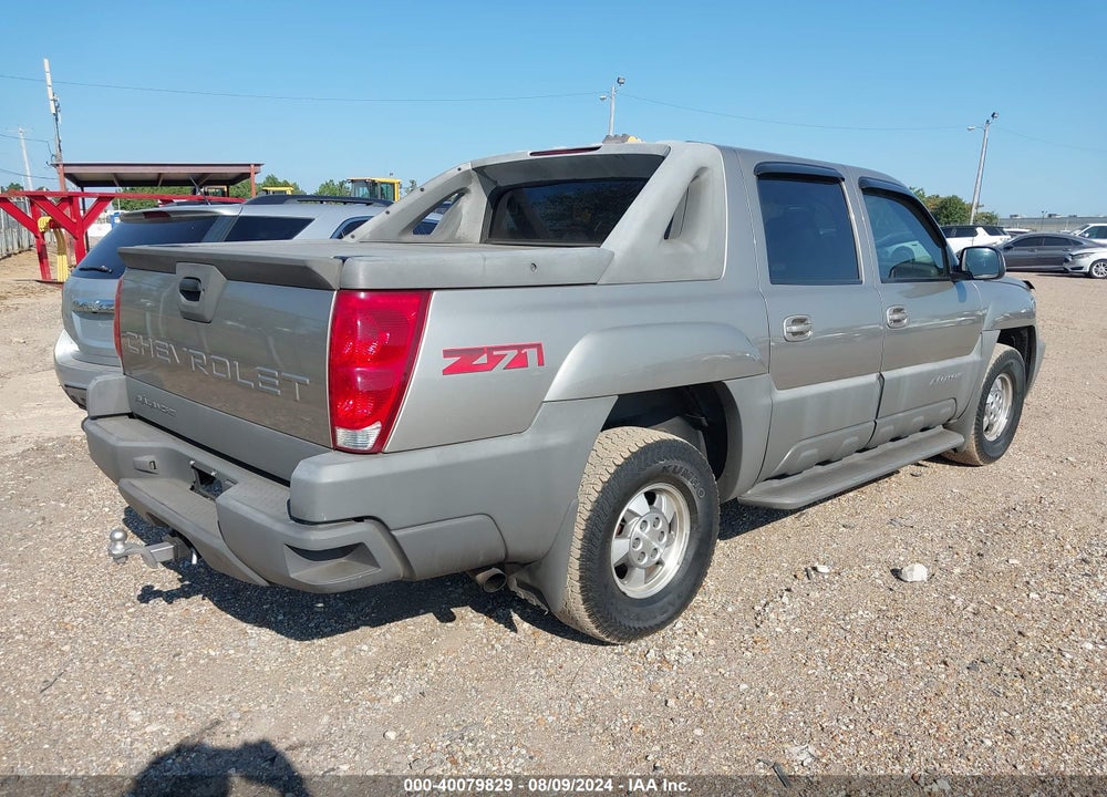 2002 CHEVROLET AVALANCHE 1500 VIN: 3GNEK13T32G169902