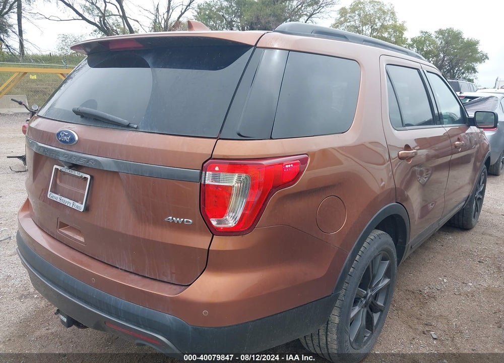 2017 FORD EXPLORER XLT VIN: 1FM5K8D88HGA69368