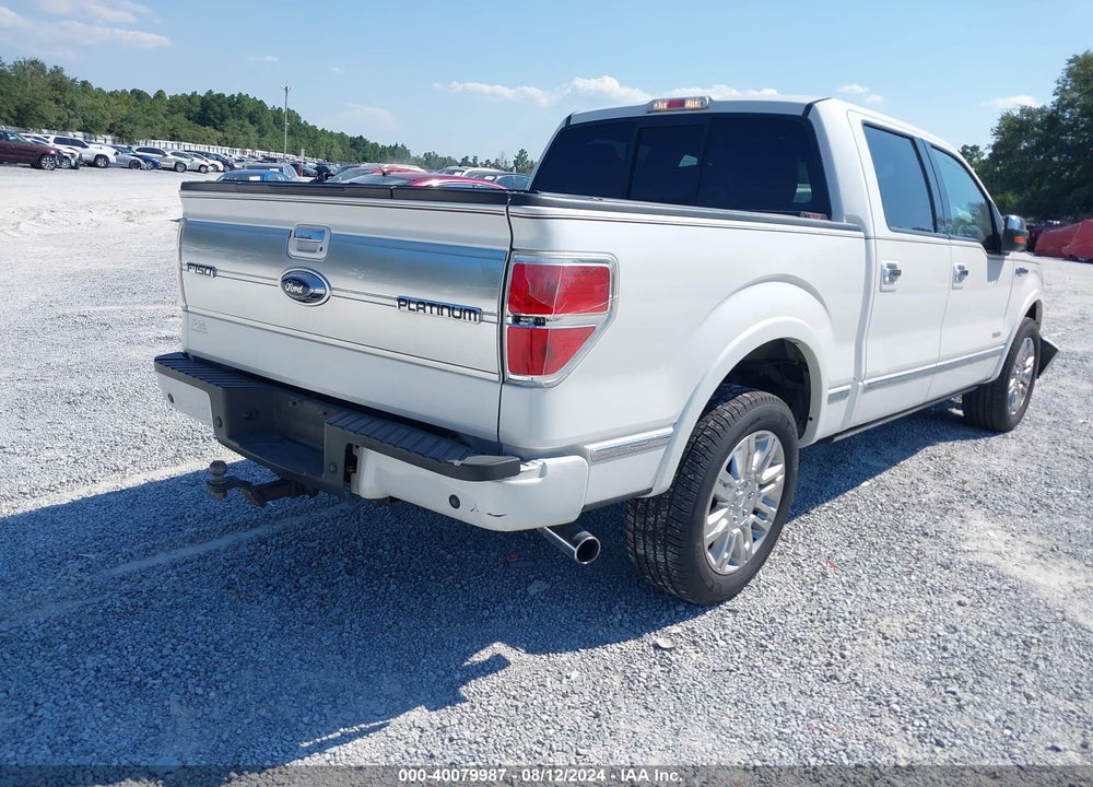 2011 FORD F-150 PLATINUM VIN: 1FTFW1CT5BFC86240