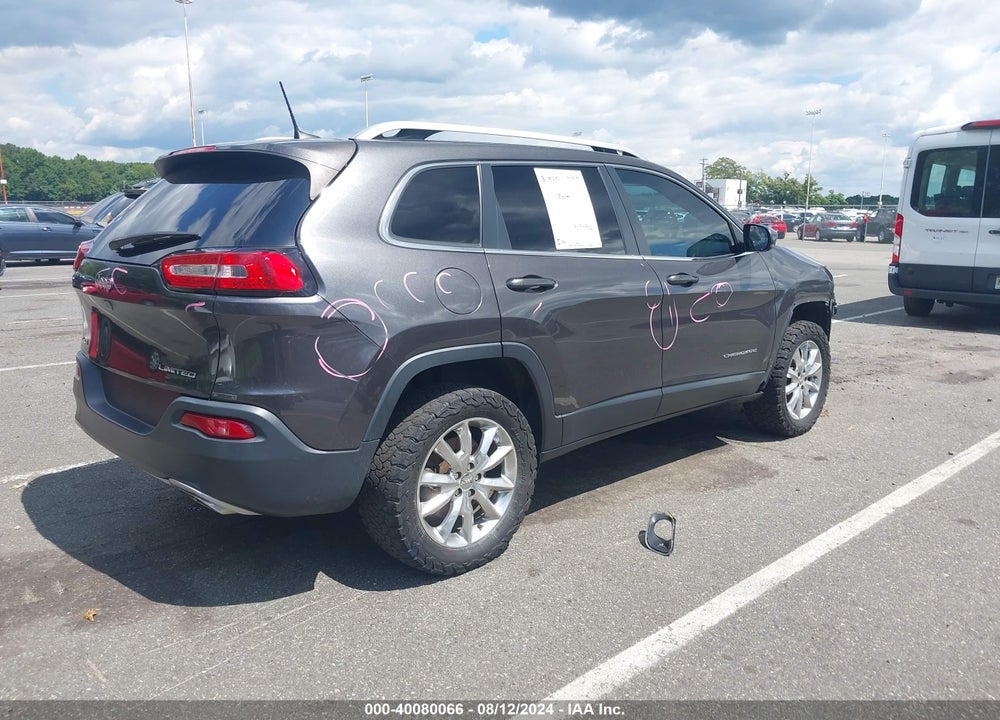 2016 JEEP CHEROKEE LIMITED VIN: 1C4PJMDSXGW320383