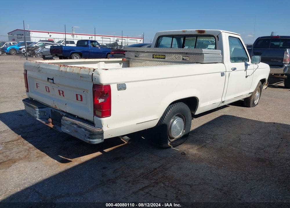 1986 FORD RANGER VIN: 1FTBR10T6GUD44918