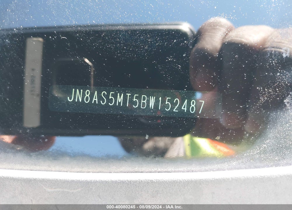 2011 NISSAN ROGUE SV VIN: JN8AS5MT5BW152487