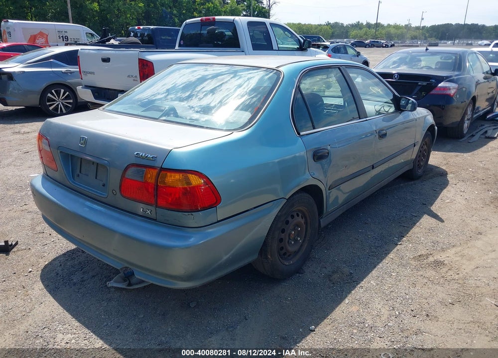 1999 HONDA CIVIC LX VIN: 2HGEJ6670XH578441