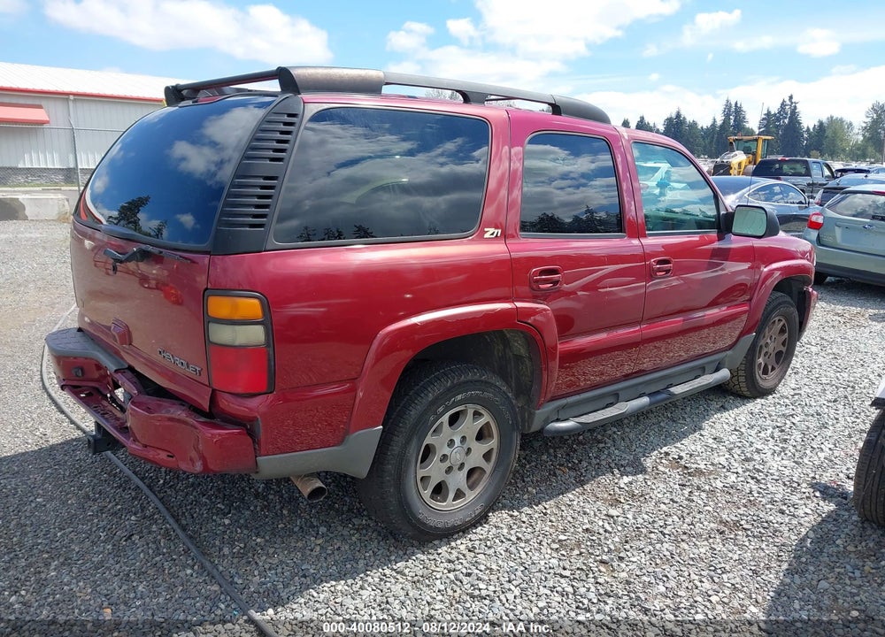 2004 CHEVROLET TAHOE VIN: 1GNEK13Z94R227843