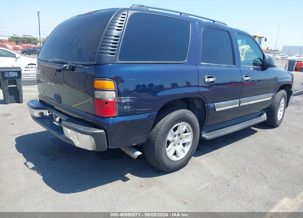2005 CHEVROLET TAHOE LS VIN: 1GNEC13V55R117643