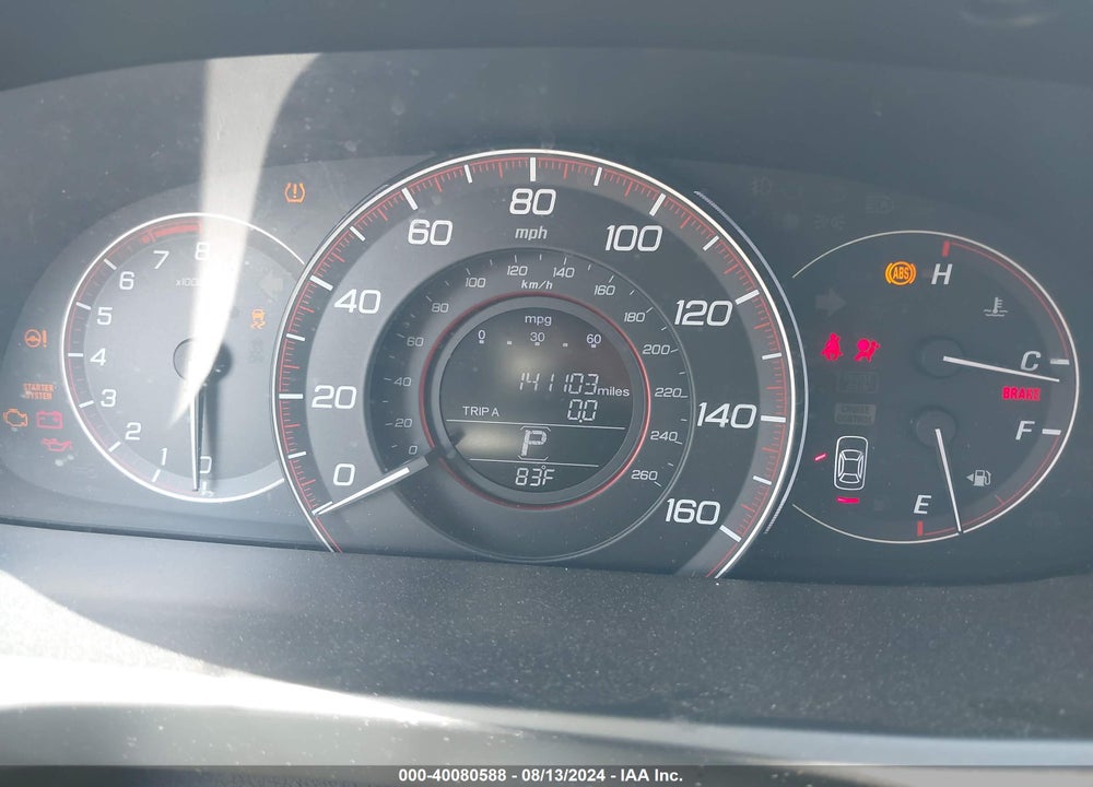 2013 HONDA ACCORD EX-L V-6 VIN: 1HGCT2B8XDA008076