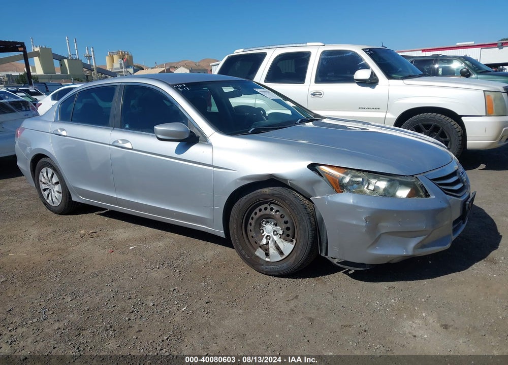 2012 HONDA ACCORD 2.4 LX VIN: 1HGCP2F32CA163870