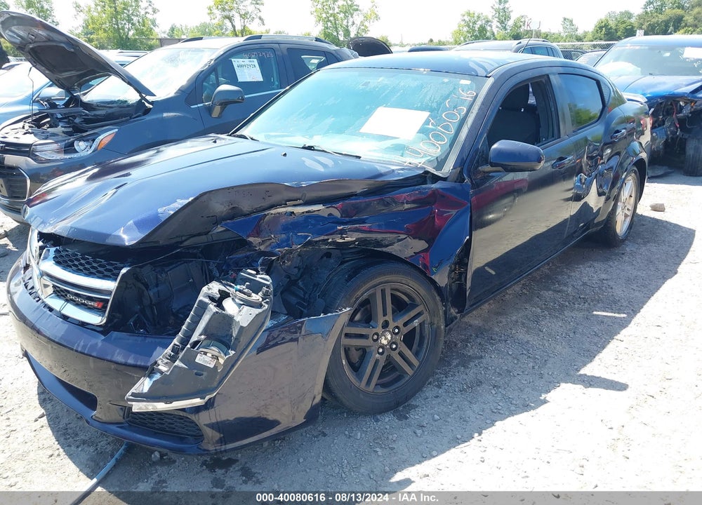 2012 DODGE AVENGER SXT VIN: 1C3CDZCB0CN212119