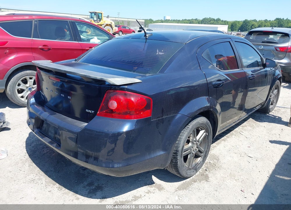 2012 DODGE AVENGER SXT VIN: 1C3CDZCB0CN212119