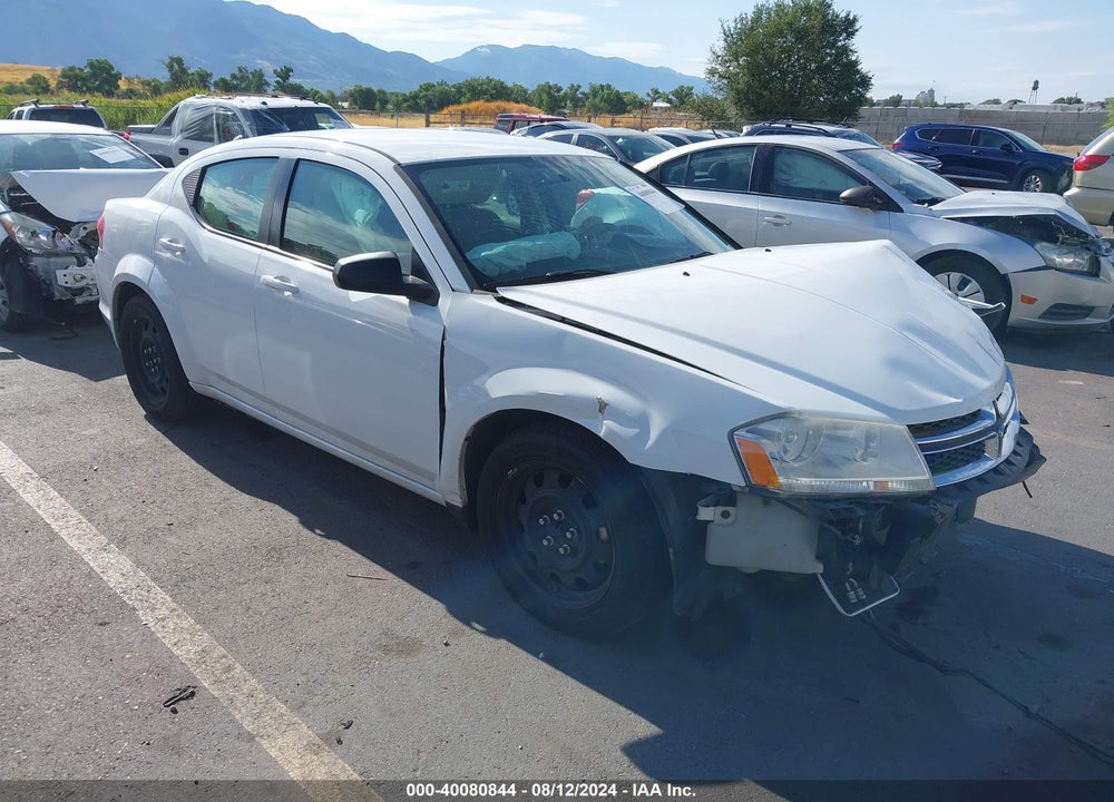2014 DODGE AVENGER SE VIN: 1C3CDZAB1EN160327