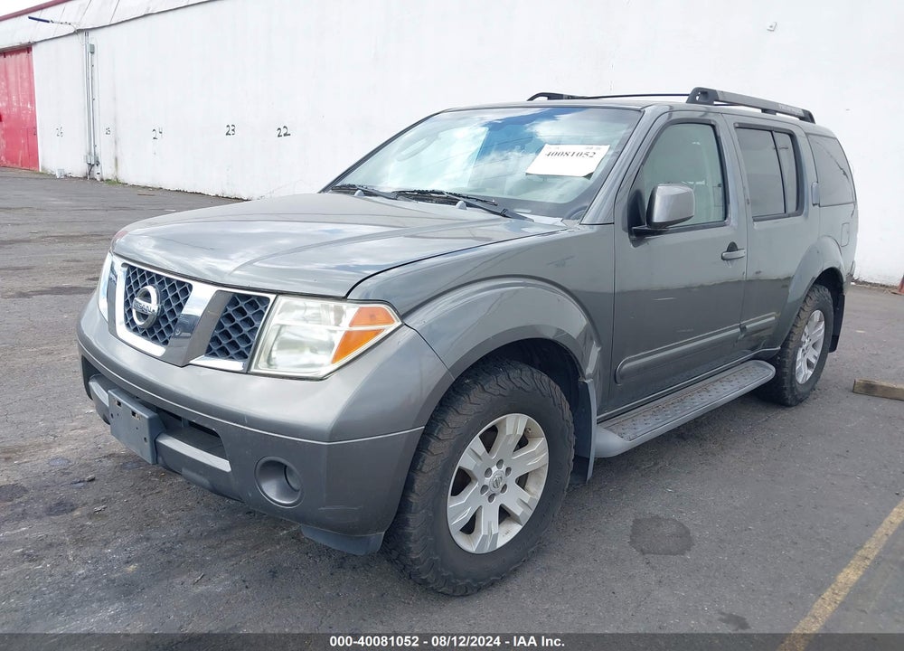 2005 NISSAN PATHFINDER LE VIN: 5N1AR18W45C704485