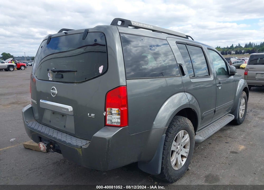 2005 NISSAN PATHFINDER LE VIN: 5N1AR18W45C704485