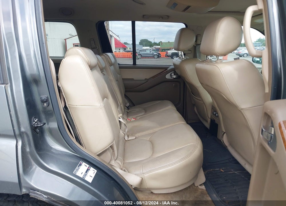 2005 NISSAN PATHFINDER LE VIN: 5N1AR18W45C704485