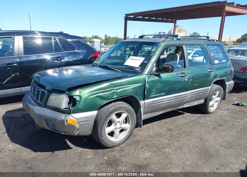2002 SUBARU FORESTER S VIN: JF1SF65552H716384
