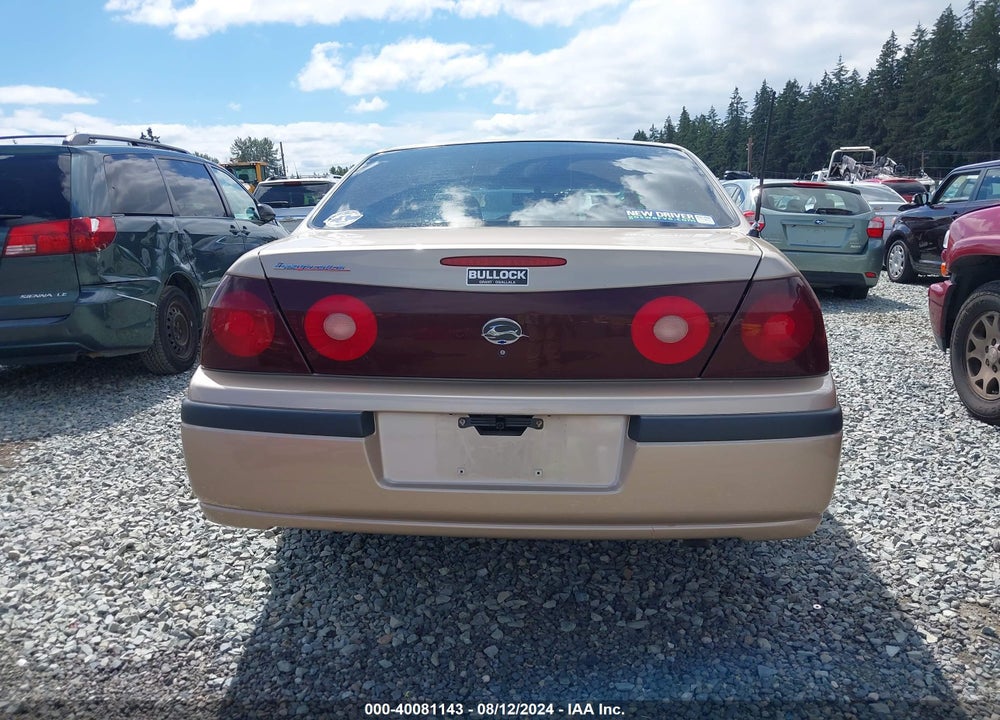 2000 CHEVROLET IMPALA VIN: 2G1WF55K4Y9166077
