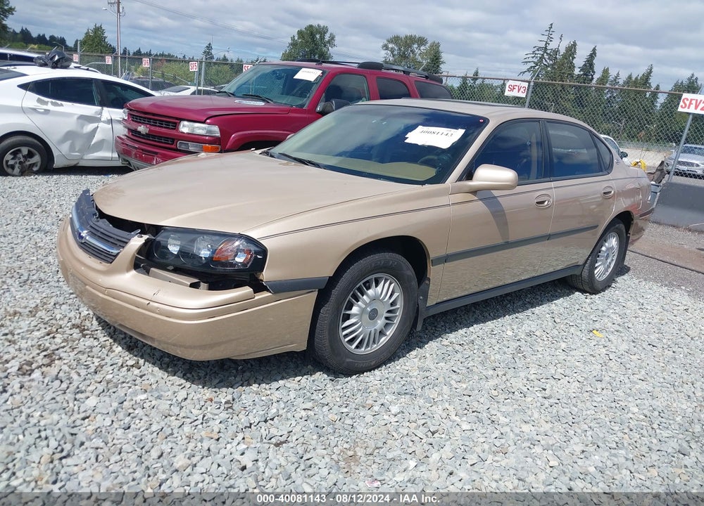 2000 CHEVROLET IMPALA VIN: 2G1WF55K4Y9166077