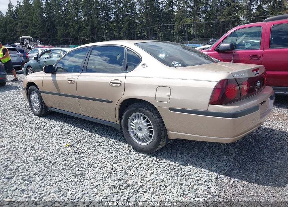 2000 CHEVROLET IMPALA VIN: 2G1WF55K4Y9166077