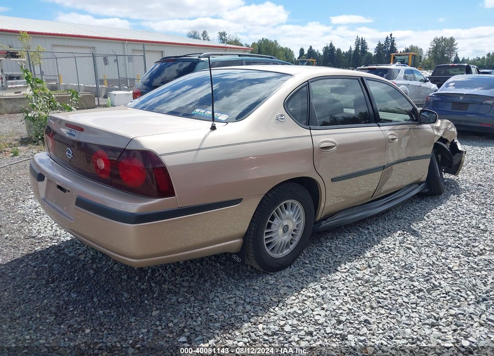 2000 CHEVROLET IMPALA VIN: 2G1WF55K4Y9166077