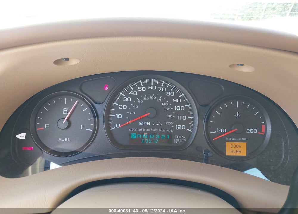 2000 CHEVROLET IMPALA VIN: 2G1WF55K4Y9166077