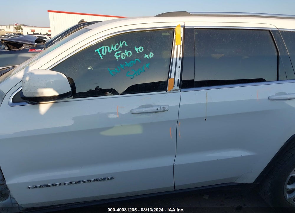 2016 JEEP GRAND CHEROKEE LAREDO VIN: 1C4RJEAG3GC415609
