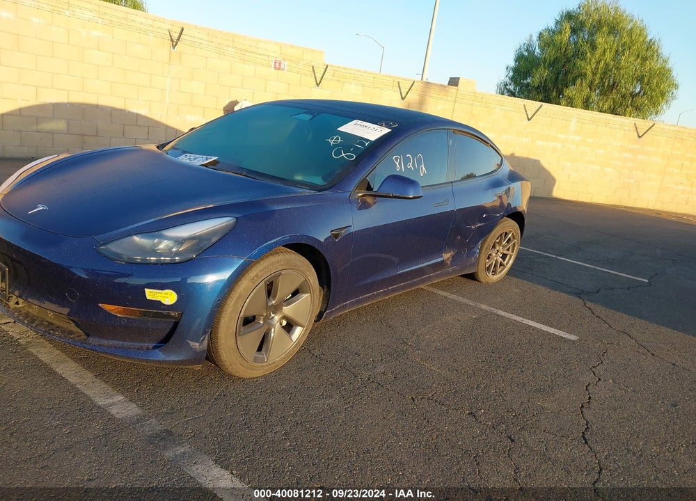 2022 TESLA MODEL 3 LONG RANGE DUAL MOTOR ALL-WHEEL DRIVE VIN: 5YJ3E1EB7NF137914
