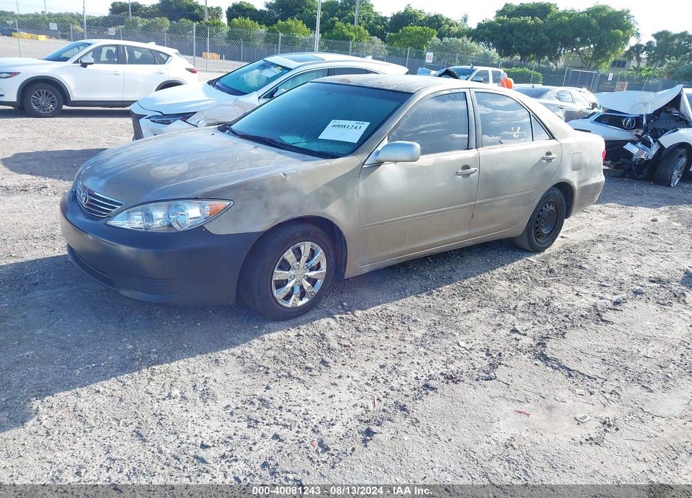 2005 TOYOTA CAMRY LE VIN: 4T1BE32K15U014544