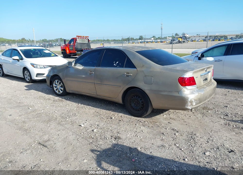 2005 TOYOTA CAMRY LE VIN: 4T1BE32K15U014544