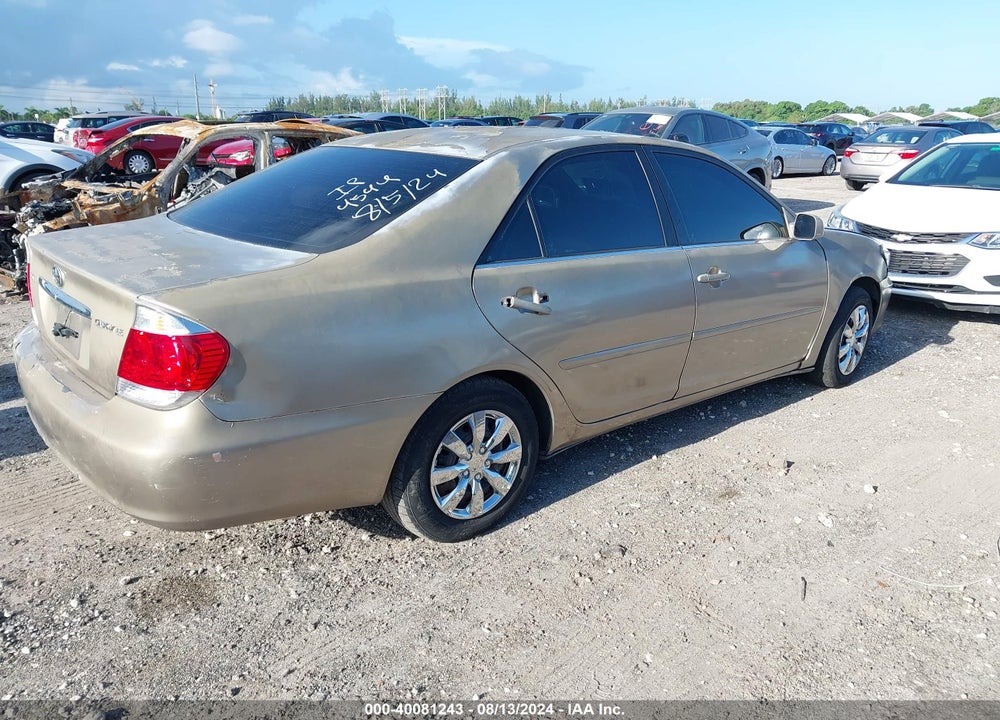 2005 TOYOTA CAMRY LE VIN: 4T1BE32K15U014544