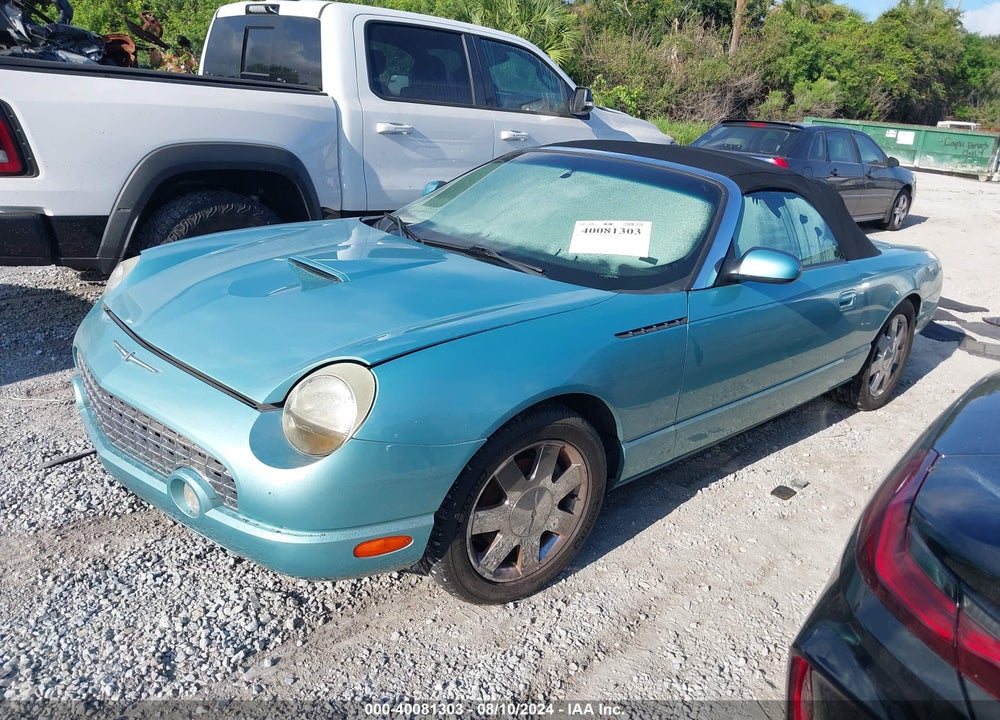 2002 FORD THUNDERBIRD VIN: 1FAHP60A52Y123068