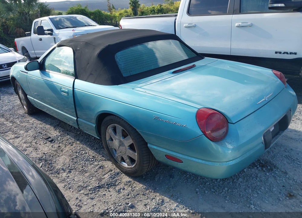 2002 FORD THUNDERBIRD VIN: 1FAHP60A52Y123068