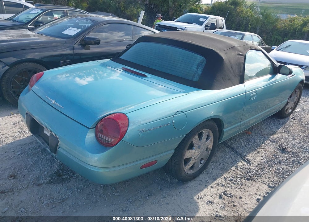 2002 FORD THUNDERBIRD VIN: 1FAHP60A52Y123068
