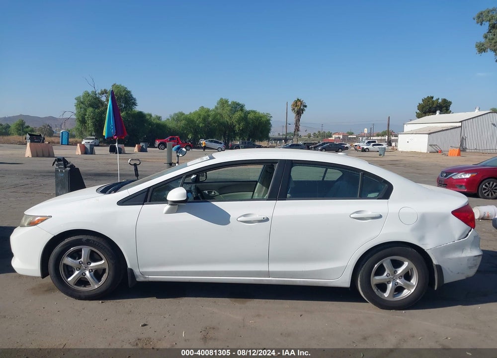 2012 HONDA CIVIC NATURAL GAS VIN: 19XFB5F55CE001497