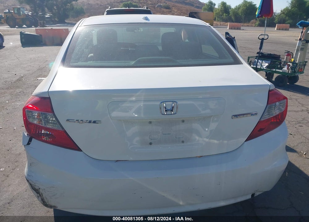 2012 HONDA CIVIC NATURAL GAS VIN: 19XFB5F55CE001497