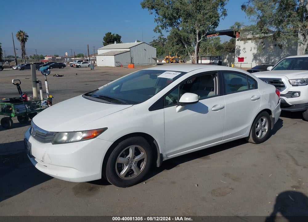 2012 HONDA CIVIC NATURAL GAS VIN: 19XFB5F55CE001497