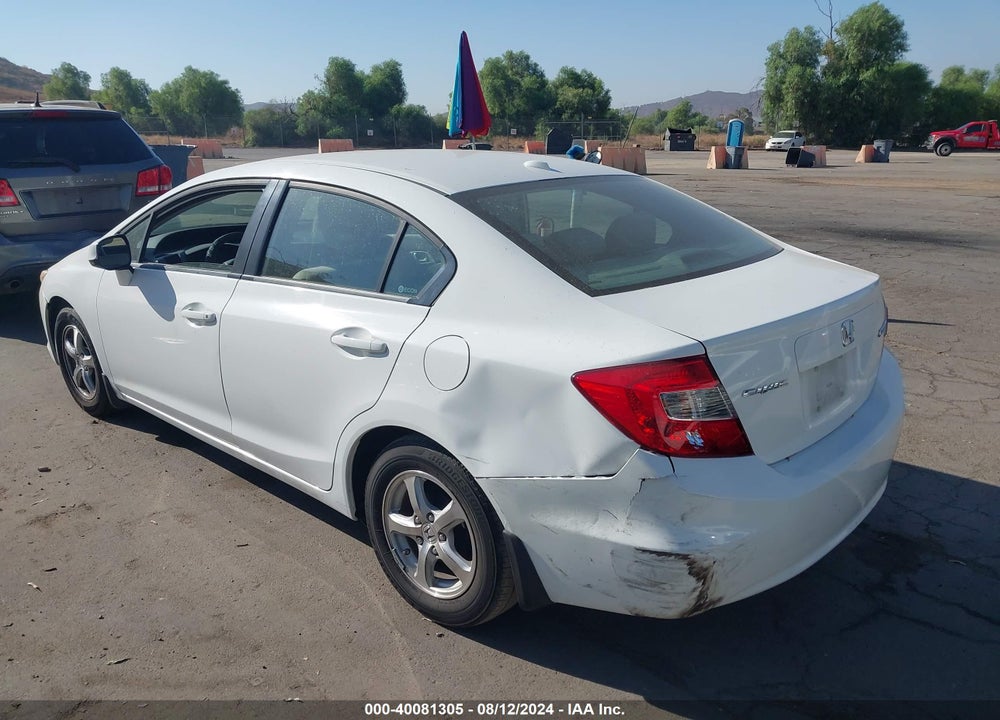 2012 HONDA CIVIC NATURAL GAS VIN: 19XFB5F55CE001497