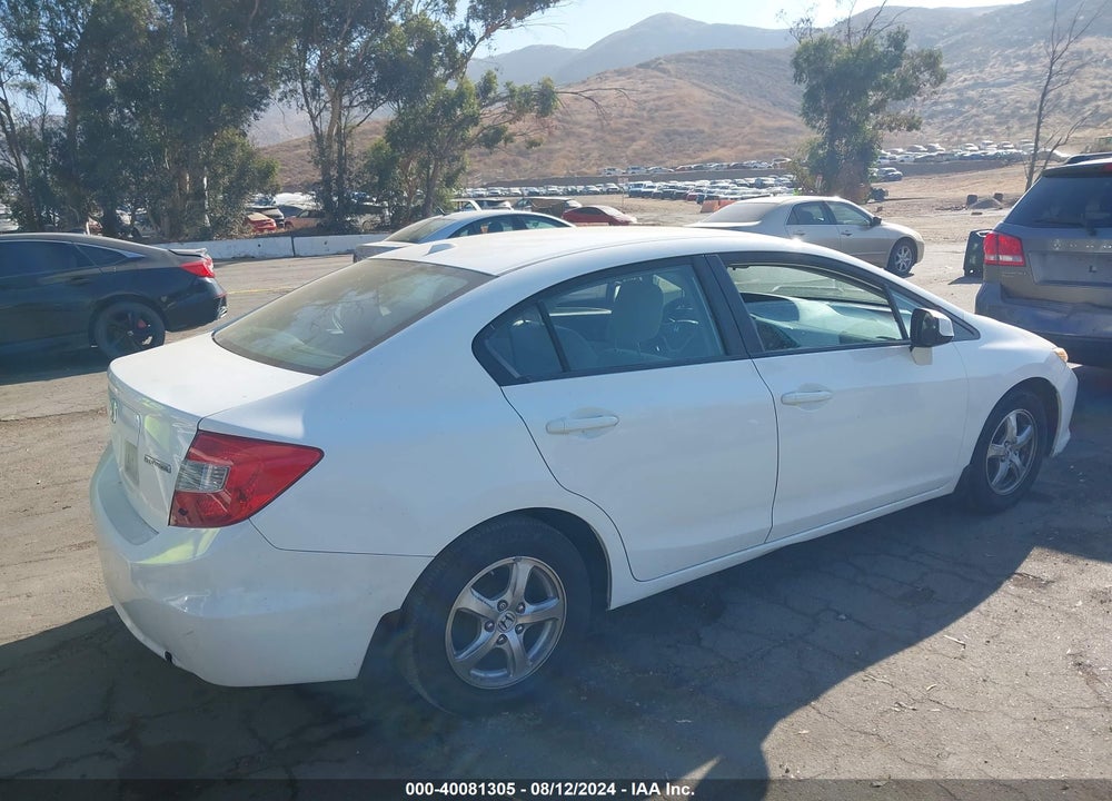 2012 HONDA CIVIC NATURAL GAS VIN: 19XFB5F55CE001497