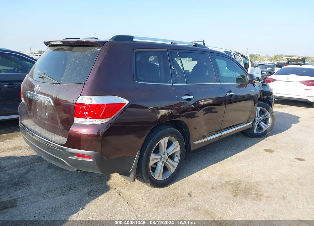 2012 TOYOTA HIGHLANDER LIMITED V6 VIN: 5TDYK3EH5CS053341