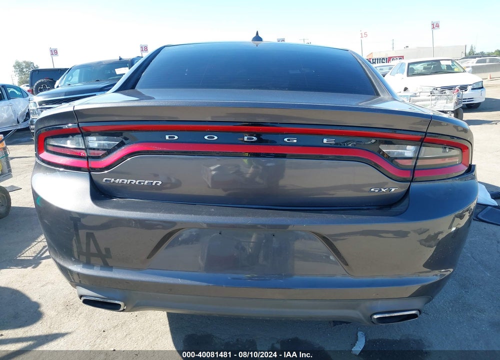 2016 DODGE CHARGER SXT VIN: 2C3CDXHG5GH323739