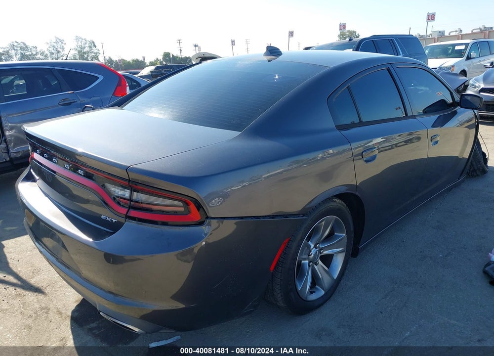 2016 DODGE CHARGER SXT VIN: 2C3CDXHG5GH323739