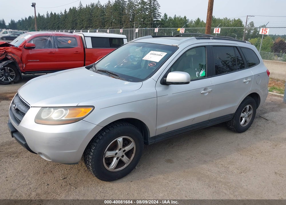 2007 HYUNDAI SANTA FE GLS VIN: 5NMSG73D37H062675