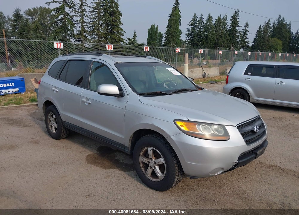2007 HYUNDAI SANTA FE GLS VIN: 5NMSG73D37H062675