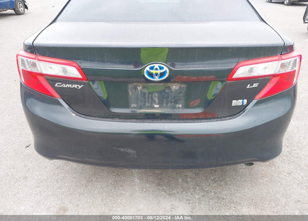 2012 TOYOTA CAMRY HYBRID LE VIN: 4T1BD1FK2CU023168