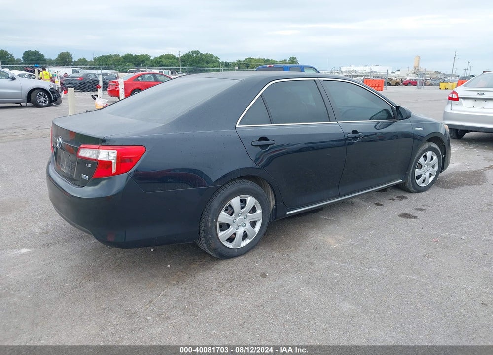 2012 TOYOTA CAMRY HYBRID LE VIN: 4T1BD1FK2CU023168