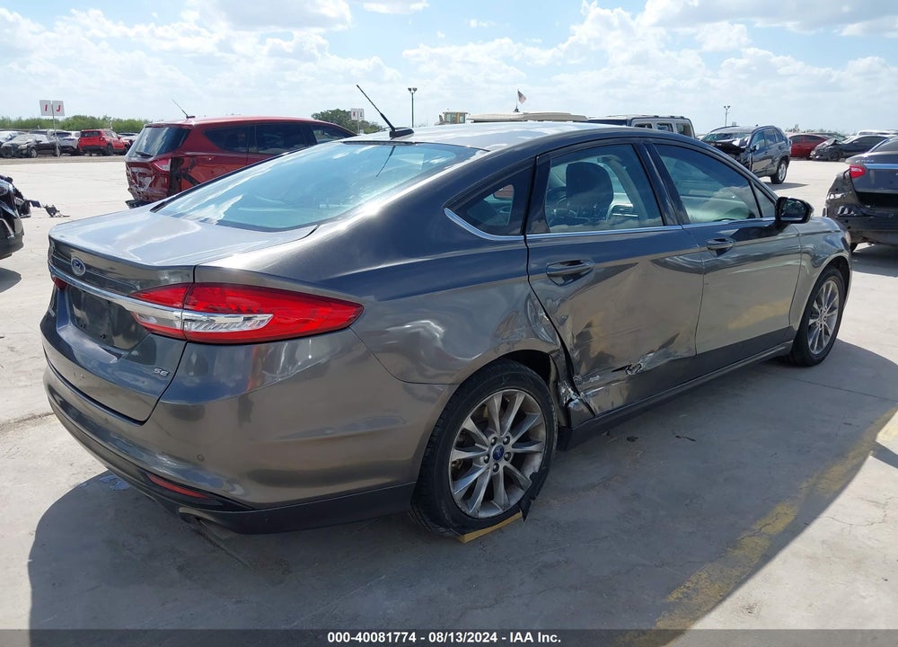 2017 FORD FUSION SE VIN: 3FA6P0H72HR341733