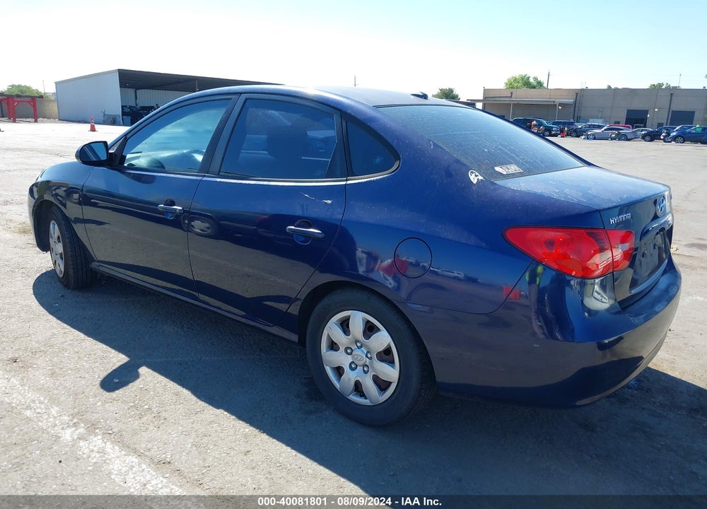 2007 HYUNDAI ELANTRA GLS/LIMITED/SE VIN: KMHDU46D87U236627