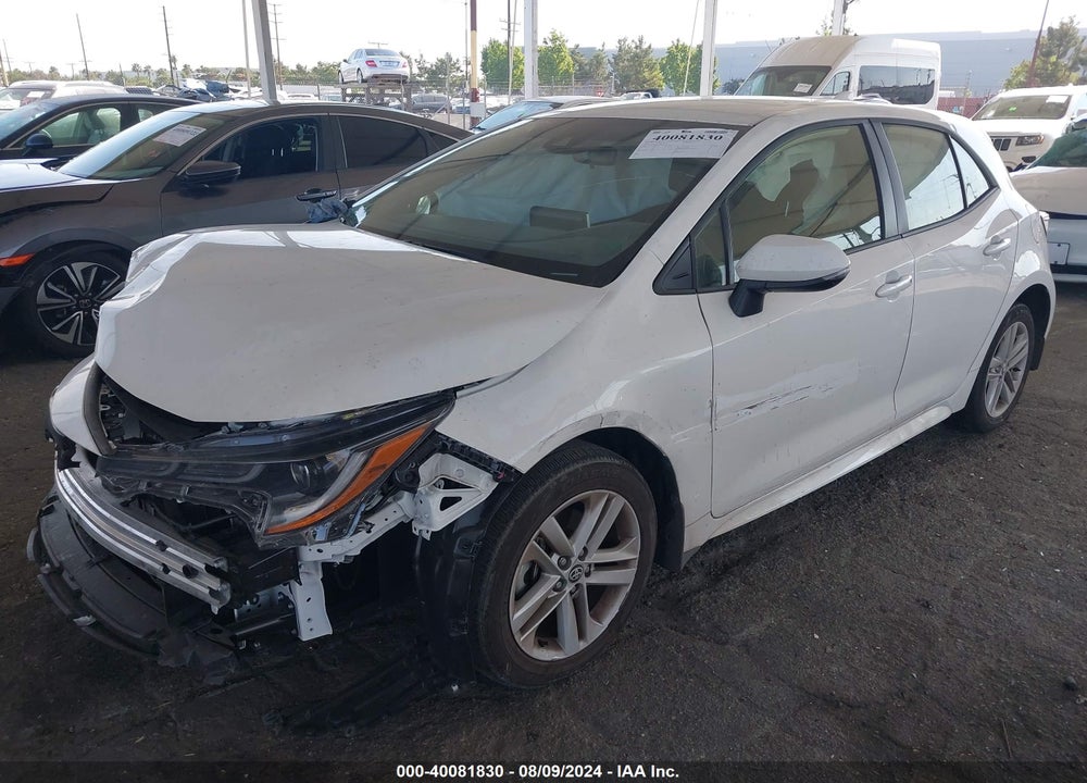 2022 TOYOTA COROLLA SE VIN: JTNB4MBE7N3162352