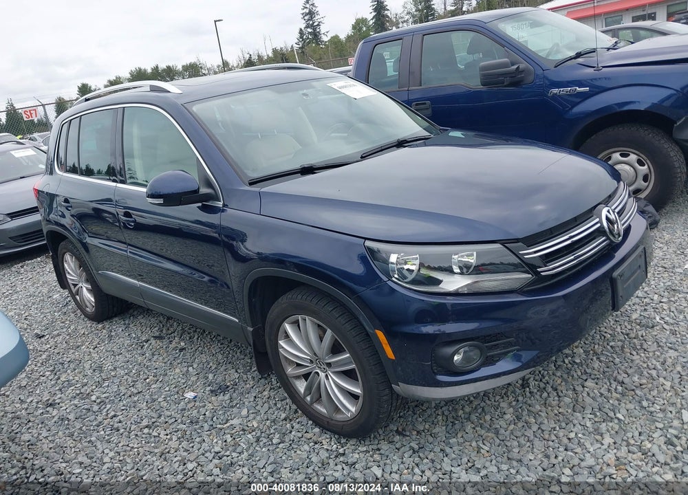 2014 VOLKSWAGEN TIGUAN SEL VIN: WVGBV3AX5EW596200