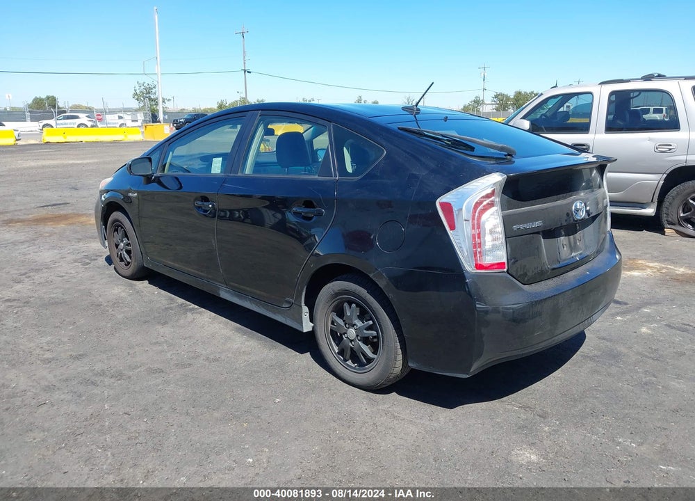 2012 TOYOTA PRIUS THREE VIN: JTDKN3DU5C0333503